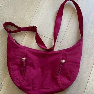 Lululemon Athletica Burgundy Shoulder Bag